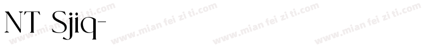 NT Sjiq字体转换